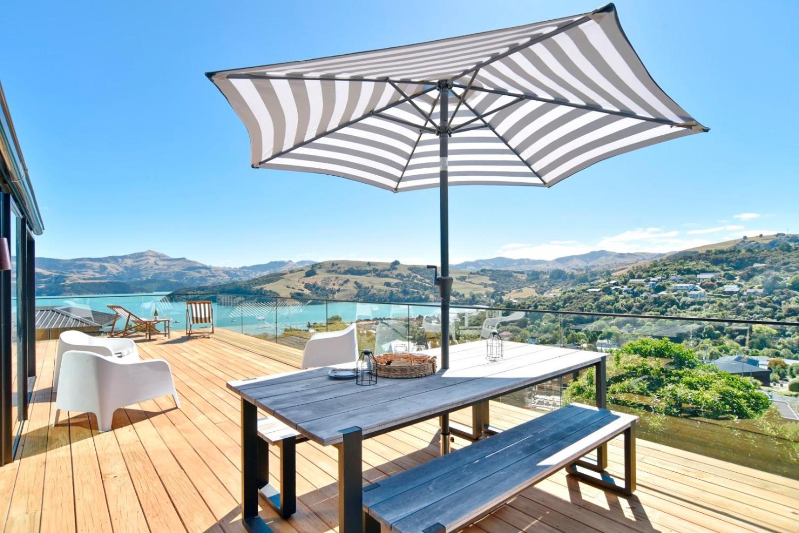Akaroa Harbour View - Christchurch Holiday Homes Bagian luar foto