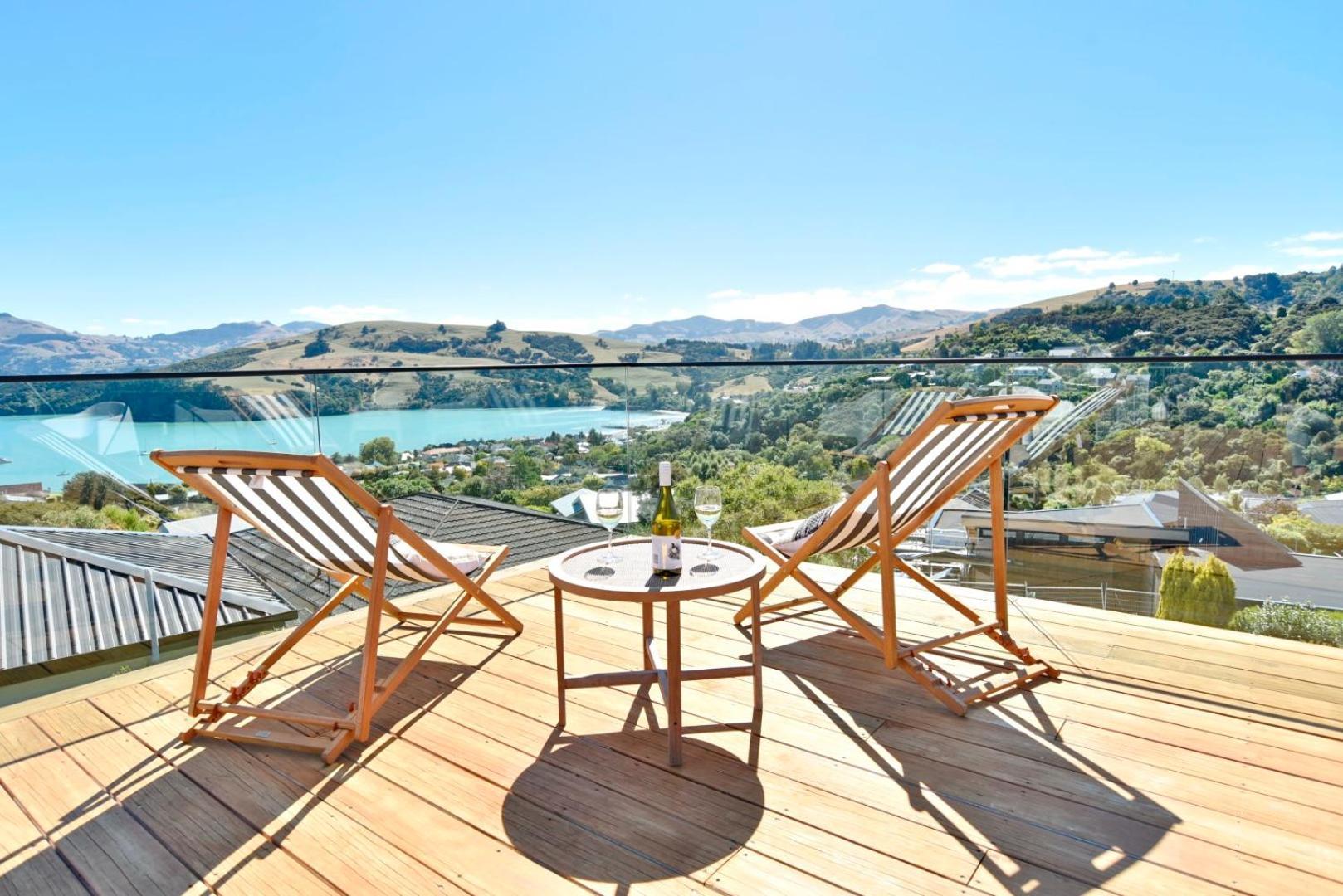 Akaroa Harbour View - Christchurch Holiday Homes Bagian luar foto
